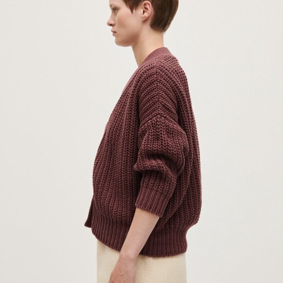 babaà cardigan no18 black cherry - Picture 4 of 13